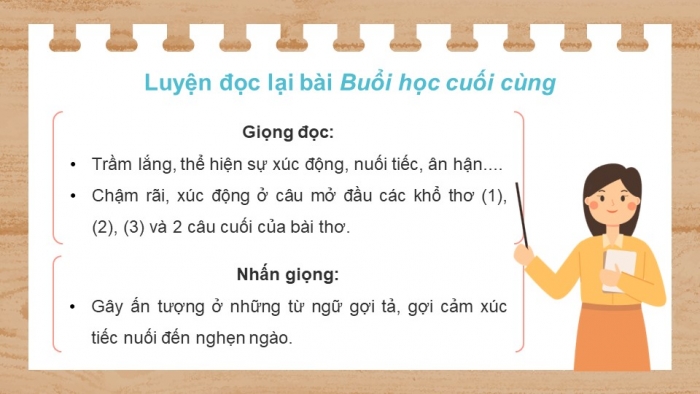 Giáo án powerpoint dạy thêm tiếng việt 4 cánh diều Bài 11 Buổi học cuối cùng