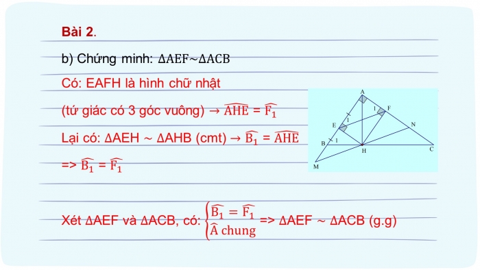 Giáo án powerpoint dạy thêm Toán 8 kết nối Bài 36: Các trường hợp đồng dạng của hai tam giác vuông