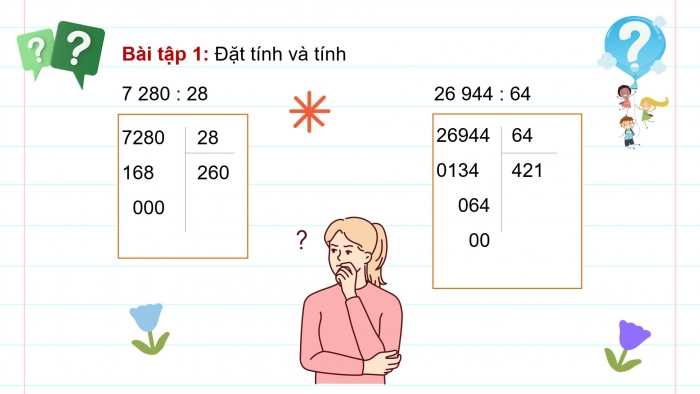 Giáo án powerpoint dạy thêm Toán 4 kết nối Bài 44: Chia cho số có hai chữ số