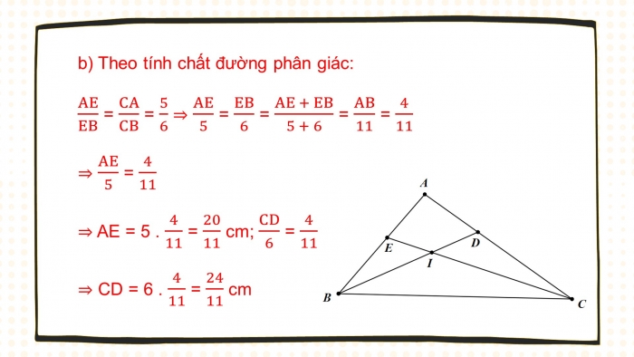 Giáo án powerpoint dạy thêm Toán 8 chân trời Chương 7 Bài 3: Tính chất đường phân giác của tam giác