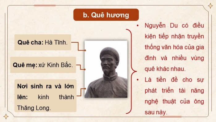 Giáo án powerpoint dạy thêm Ngữ văn 11 kết nối Bài 6 Tác gia Nguyễn Du