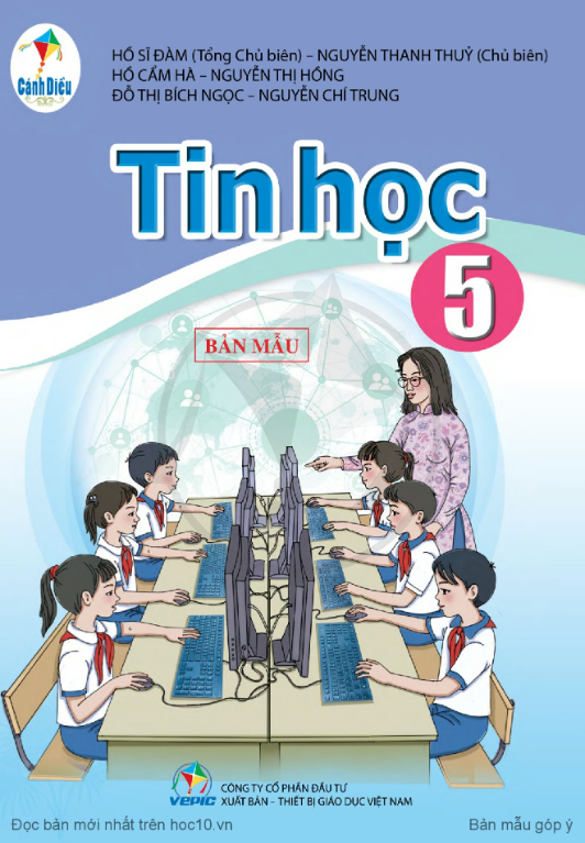 Tải PDF shs Tin học 5 Cánh diều 