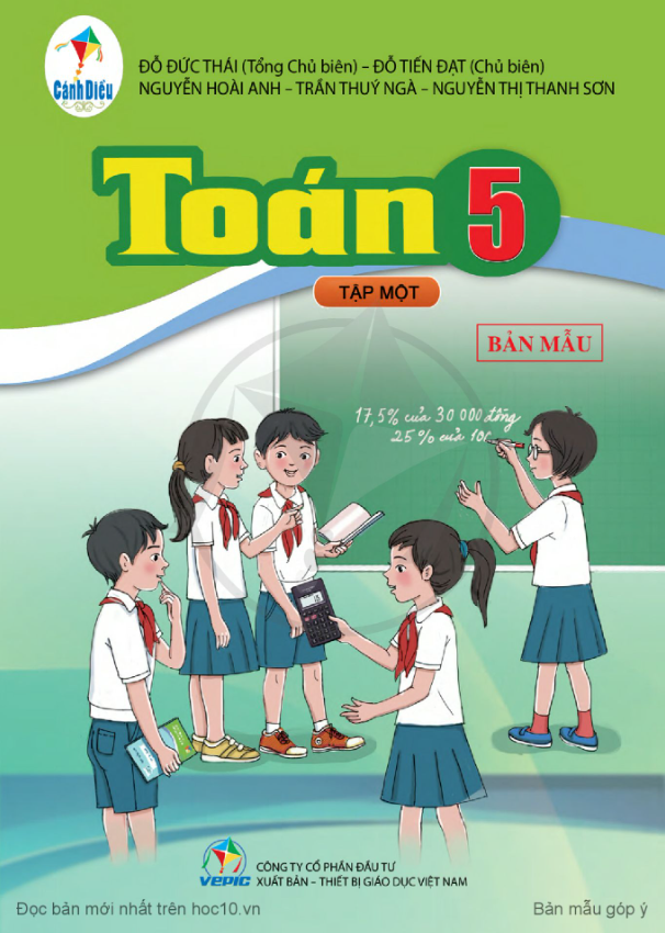 Tải PDF shs Toán 5 Cánh diều tập 1 