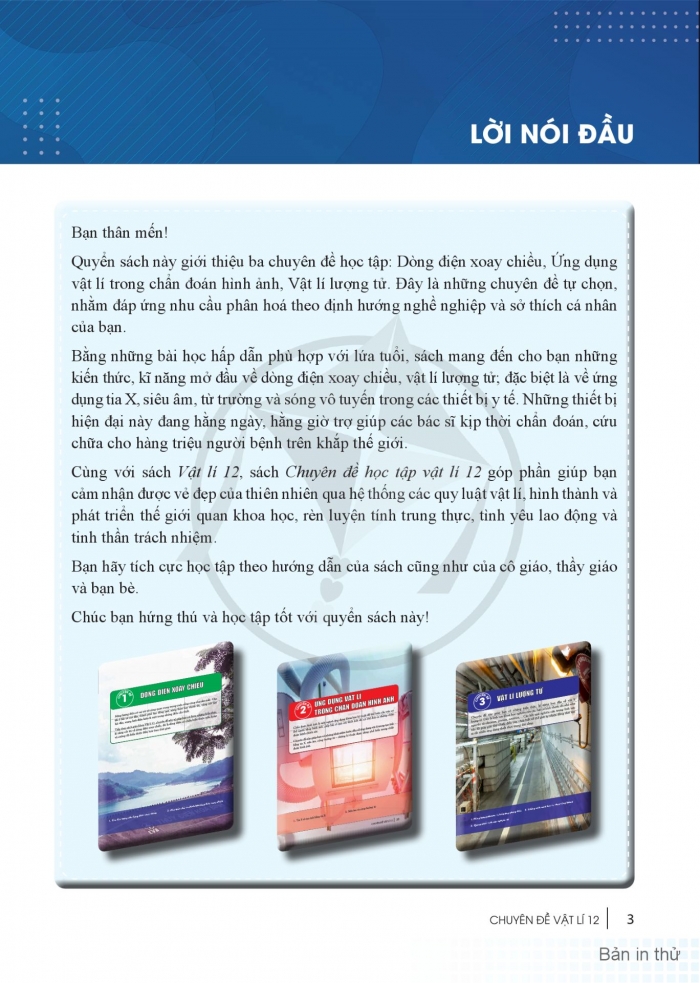 Tải PDF shs chuyên đề Vật lí 12 cánh diều
