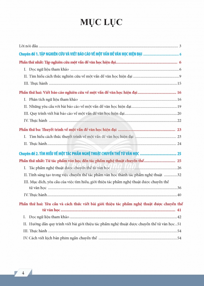 Tải PDF shs chuyên đề Ngữ văn 12 chân trời sáng tạo