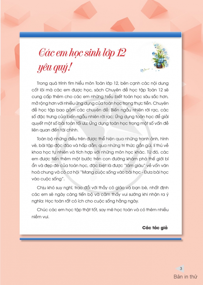 Tải PDF shs chuyên đề Toán 12 cánh diều