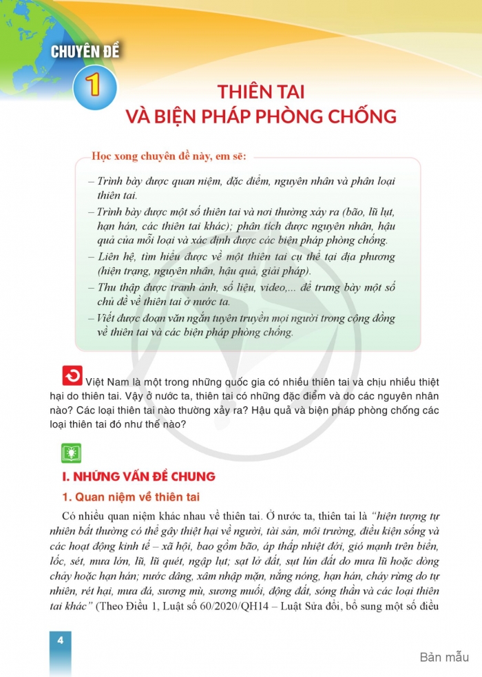 Tải PDF shs chuyên đề Địa lí 12 cánh diều