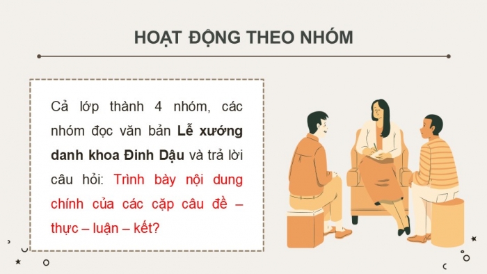 Giáo án Powerpoint dạy thêm ngữ văn 8 Kết nối bài 4 Văn bản 1- Lễ xướng danh khoa đinh dậu