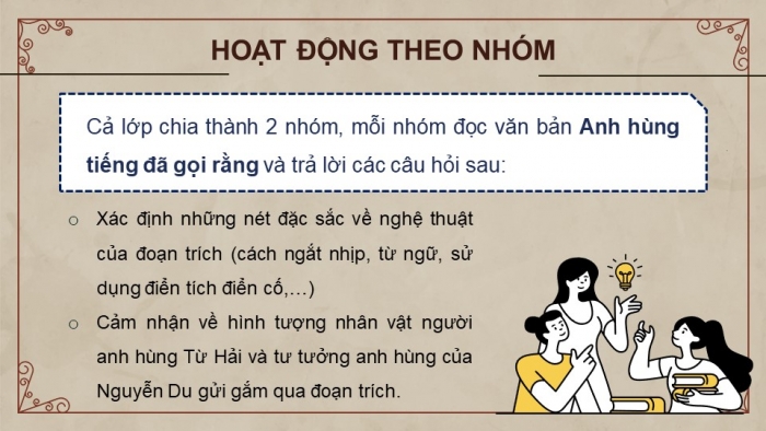 Giáo án powerpoint dạy thêm Ngữ văn 11 cánh diều Bài 2: Anh hùng tiếng đã gọi rằng