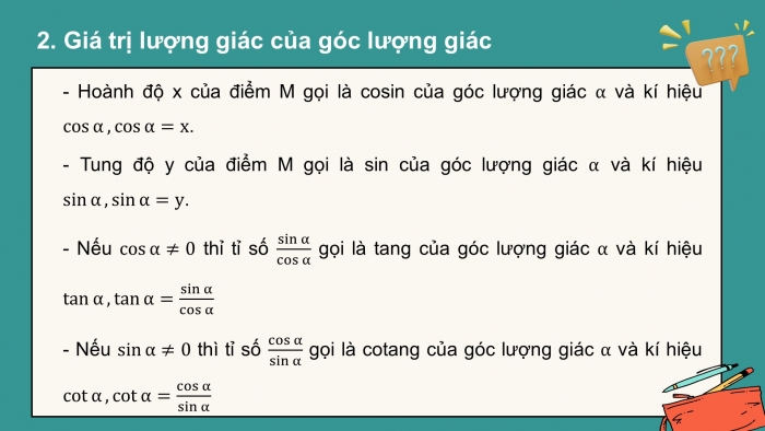 Giáo án powerpoint dạy thêm Toán 11 cánh diều Chương 1 Bài 1: Góc lượng giác. Giá trị lượng giác của góc lượng giác