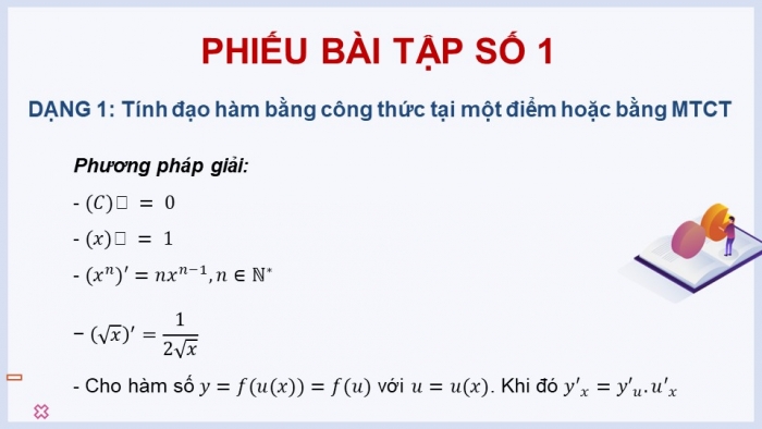 Giáo án powerpoint dạy thêm Toán 11 cánh diều Chương 7 Bài 2: Các quy tắc tính đạo hàm