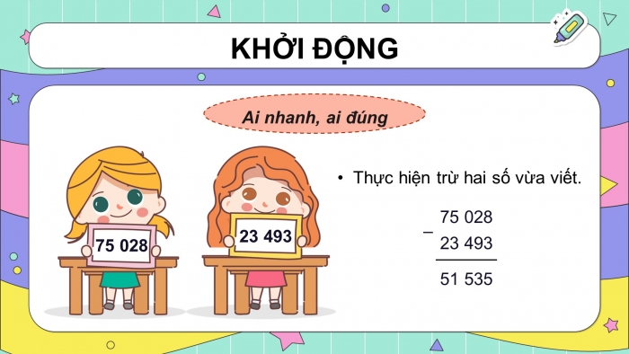 Giáo án powerpoint dạy thêm Toán 4 chân trời Bài 2: Ôn tập phép cộng, phép trừ