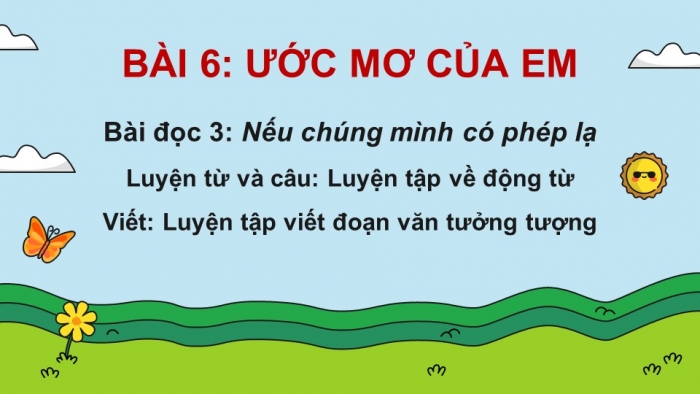 Giáo án powerpoint dạy thêm Tiếng Việt 4 cánh diều Bài 6: Đọc 3 - Nếu chúng mình có phép lạ 