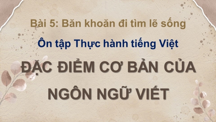 Giáo án powerpoint dạy thêm Ngữ văn 11 chân trời Bài 5 Thực hành tiếng Việt