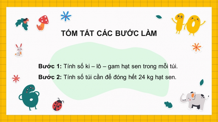 Giáo án powerpoint dạy thêm Toán 4 chân trời Bài 7: Bài toán liên quan đến rút về đơn vị (tiếp theo)