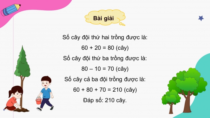 Giáo án powerpoint dạy thêm Toán 4 chân trời Bài 8: Bài toán giải bằng ba bước tính