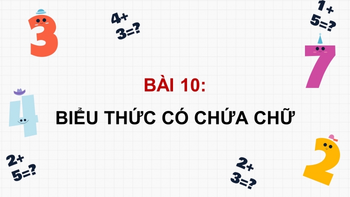 Giáo án powerpoint dạy thêm Toán 4 chân trời Bài 10: Biểu thức có chứa chữ