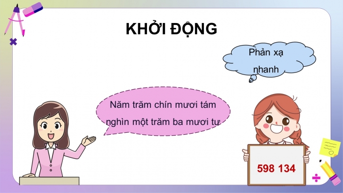 Giáo án powerpoint dạy thêm Toán 4 chân trời Bài 24: Các số có sáu chữ số – Hàng và lớp