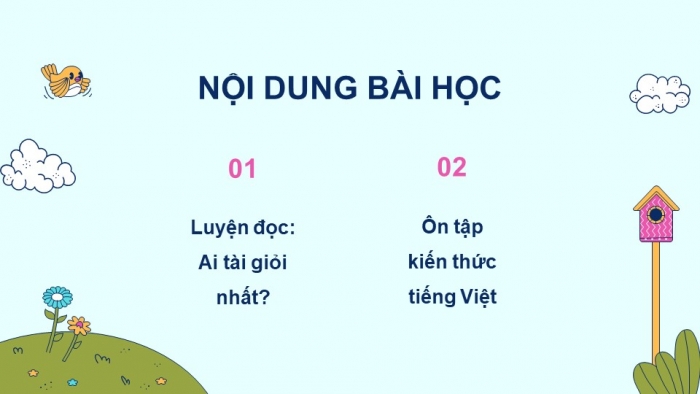 Giáo án powerpoint dạy thêm tiếng việt 4 chân trời CĐ 3 bài 5: Ai tài giỏi nhất?