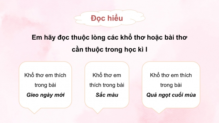 Giáo án powerpoint dạy thêm tiếng việt 4 chân trời Ôn tập cuối kì 1