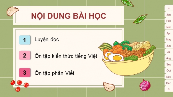 Giáo án powerpoint dạy thêm Tiếng Việt 4 kết nối Bài: Ôn tập và Đánh giá cuối học kì I (P2)