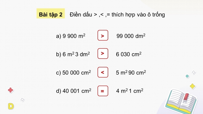 Giáo án powerpoint dạy thêm Toán 4 chân trời Bài 21: Mét vuông