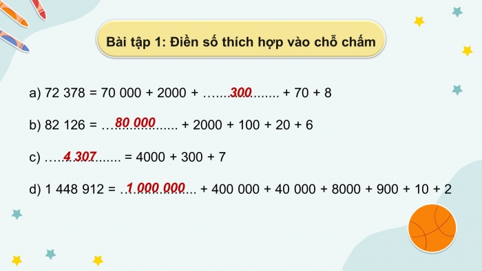 Giáo án powerpoint dạy thêm Toán 4 chân trời Bài 26: Đọc, viết các số tự nhiên trong hệ thập phân