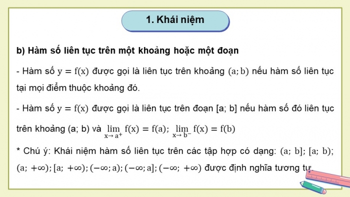 Giáo án powerpoint dạy thêm Toán 11 cánh diều Chương 3 Bài 3: Hàm số liên tục