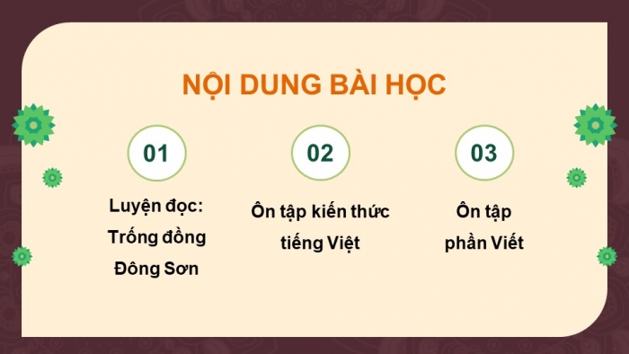 Giáo án powerpoint dạy thêm tiếng việt 4 chân trời CĐ 3 bài 4: Trống đồng Đông Sơn