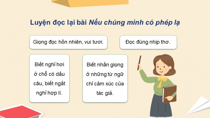 Giáo án powerpoint dạy thêm tiếng việt 4 chân trời CĐ 4 bài 7: Nếu chúng mình có phép lạ 