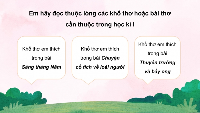 Giáo án powerpoint dạy thêm tiếng việt 4 chân trời Ôn tập cuối kì 1