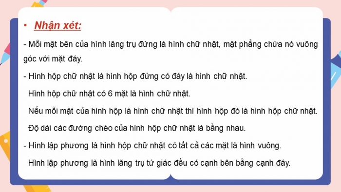 Giáo án powerpoint dạy thêm Toán 11 cánh diều Chương 8 Bài 6: Hình lăng trụ đứng. Hình chóp đều. Thể tích của một số hình khối