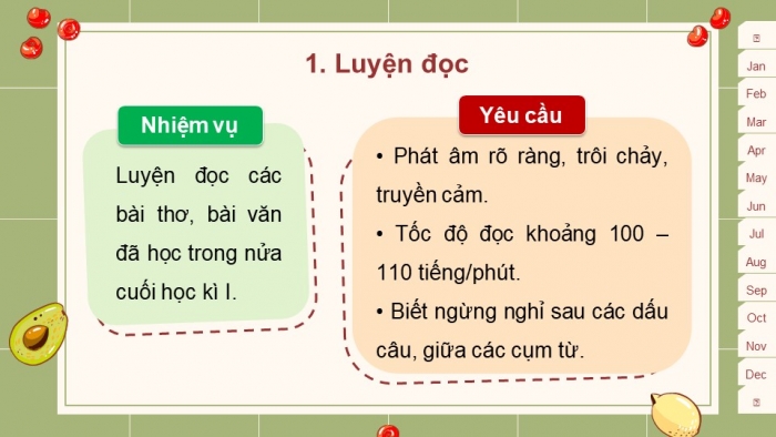 Giáo án powerpoint dạy thêm Tiếng Việt 4 kết nối Bài: Ôn tập và Đánh giá cuối học kì I (P2)