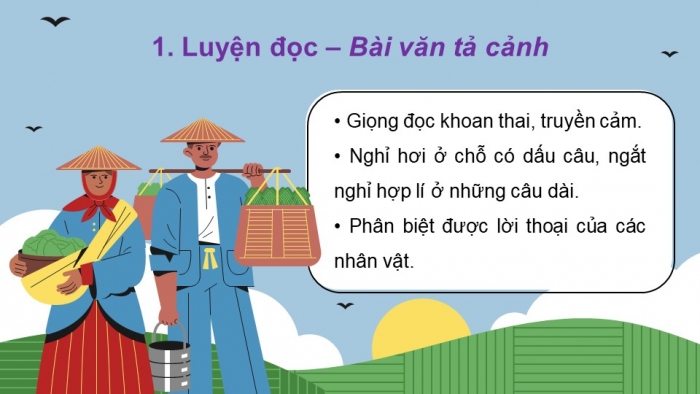 Giáo án powerpoint dạy thêm Tiếng Việt 4 cánh diều Bài 2: Bài văn tả cảnh