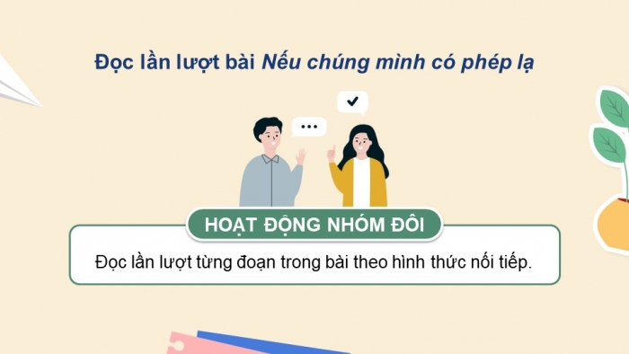 Giáo án powerpoint dạy thêm tiếng việt 4 chân trời CĐ 4 bài 7: Nếu chúng mình có phép lạ 