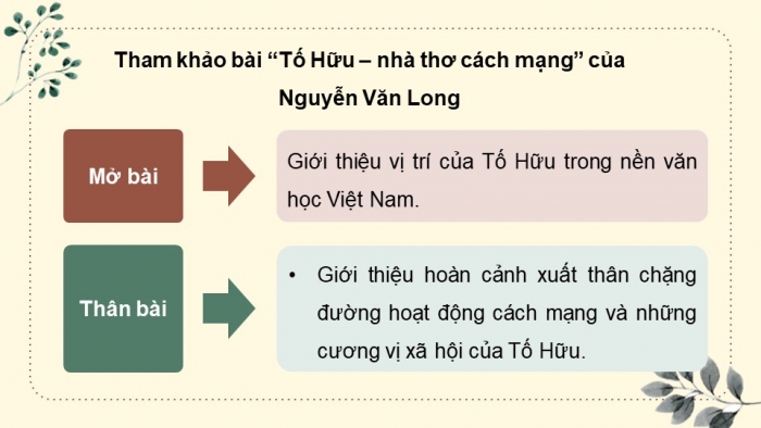 Giáo án điện tử chuyên đề Ngữ văn 11 kết nối CĐ 3 - Phần 3: Thuyết trình về một tác giả văn học