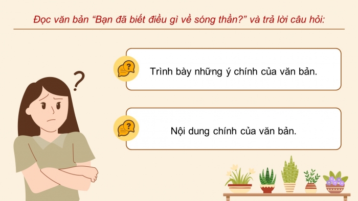 Giáo án powerpoint dạy thêm Ngữ văn 8 chân trời Bài 2: Bạn đã biết gì về sóng thần?