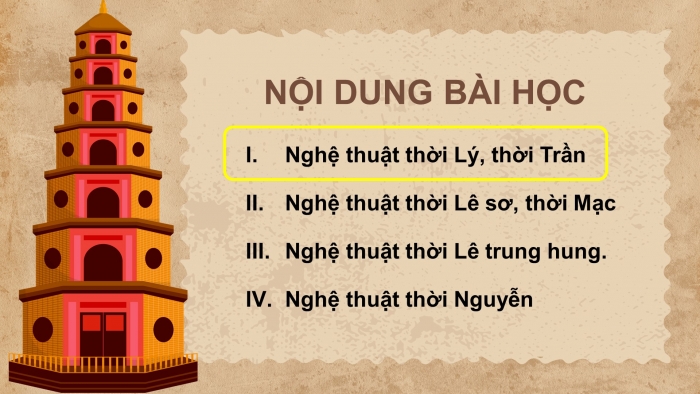 Giáo án điện tử chuyên đề Lịch sử 11 kết nối CĐ 1: Lịch sử nghệ thuật truyền thống Việt Nam (P1)