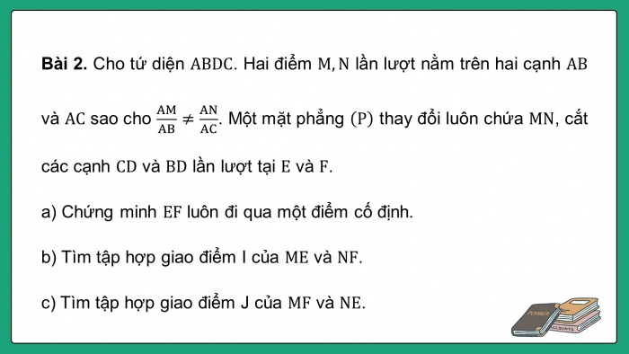 Giáo án powerpoint dạy thêm Toán 11 cánh diều Chương 4 Bài tập cuối chương IV