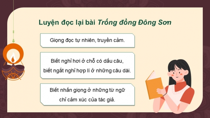 Giáo án powerpoint dạy thêm tiếng việt 4 chân trời CĐ 3 bài 4: Trống đồng Đông Sơn