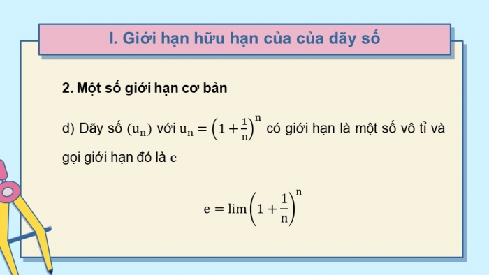 Giáo án powerpoint dạy thêm Toán 11 cánh diều Chương 3 Bài 1: Giới hạn của dãy số