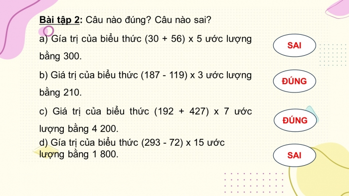 Giáo án powerpoint dạy thêm Toán 4 cánh diều Bài 48: Luyện tập