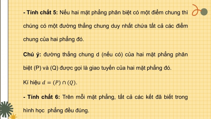 Giáo án powerpoint dạy thêm Toán 11 chân trời Chương 4 Bài 1: Điểm, đường thẳng và mặt phẳng trong không gian