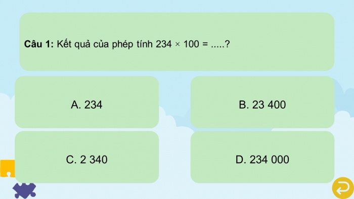 Giáo án powerpoint dạy thêm Toán 4 cánh diều Bài 36: Nhân với 10, 100, 1000,...