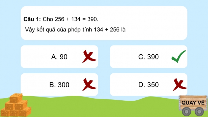 Giáo án powerpoint dạy thêm Toán 4 cánh diều Bài 27: Các tính chất của phép cộng