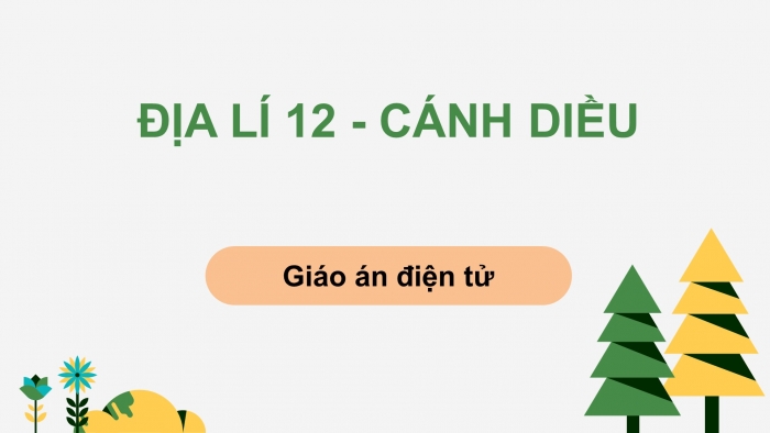 Địa lí 12 cánh diều: Giáo án điện tử kì 1