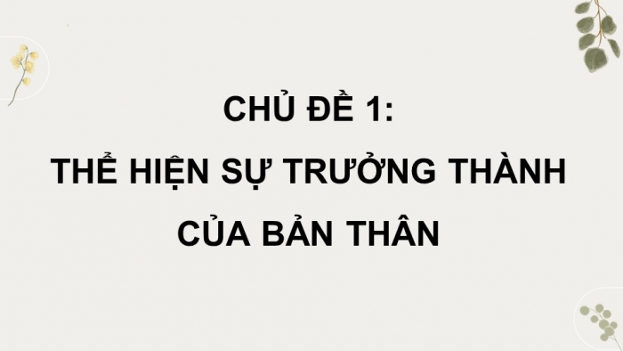 Hoạt động trải nghiệm 12 chân trời sáng tạo: Giáo án điện tử kì 1