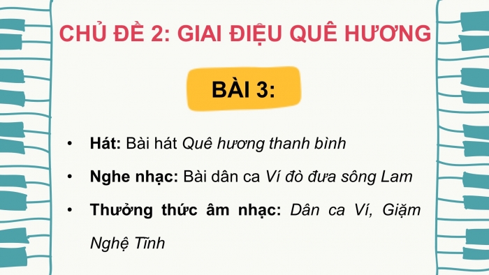 Âm nhạc 9 cánh diều: Giáo án điện tử kì 1