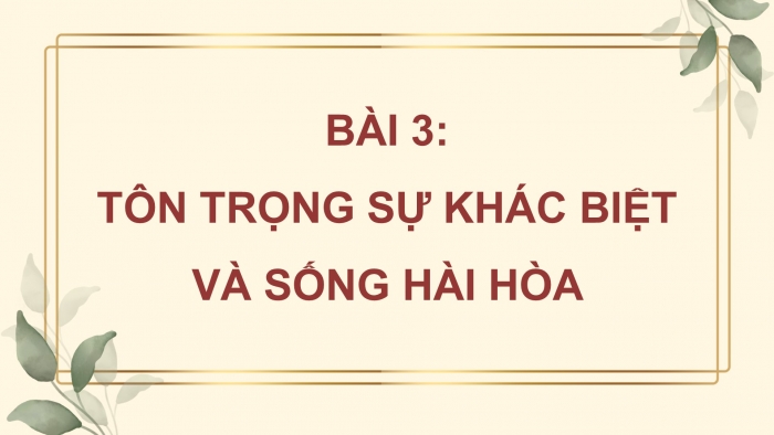 Hoạt động trải nghiệm 9 cánh diều: Giáo án điện tử kì 1