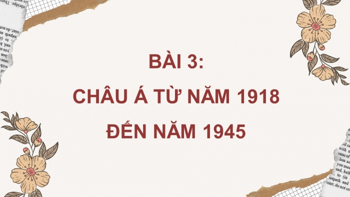 Lịch sử 9 chân trời sáng tạo: Giáo án điện tử kì 1